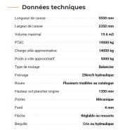 Remorque agricole polyvalente BH 140 de la marque Rolland