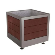 Bac à Palmier en chêne certifié PEFC - SILAOS - 2 dimensions disponibles - Châssis en acier peint sur galva_5