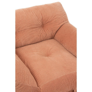 Fauteuil convertible Charlene rose - coton, velours côtelé et mousse - design scandinave_5