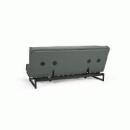 Innovation Living - Canapé clic-clac convertible Fraction lit 140x200 cm - Capitonné tissu Elegance Green - Style contemporain_5