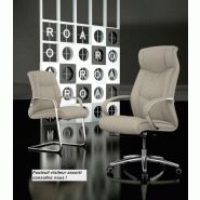 Fauteuil de Direction classique Roa - Mobel Linea. - Noir_5