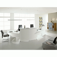 Banque d'accueil Volta TON Wengé - Référence VOL01 - Fabricant LAS - Finition Wengé avec Tablette en Verre Trempé_5