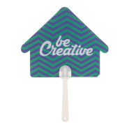 Éventail sur-mesure avec poignée en plastique et papier stratifié - Impression logo - Quantité minimale 100 pcs_5