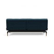 Canapé-lit INNOVATION LIVING SPLITBACK STYLETTO - Convertible 115x210 cm - Pieds noyer - Tissu Argus Navy Blue_5