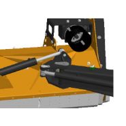 Broyeur forestier avec hauteur faible et paliers internes intégrés