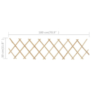 Vidaxl clôture à treillis 5 pcs bois de sapin 180x30 cm 47239_5