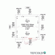 Chambre froide négative 3,11 m3 (1500 x 1500 x 2200 mm) avec monobloc de paroi_5