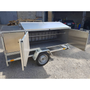 Tournebroche pour cuisson économique au bois