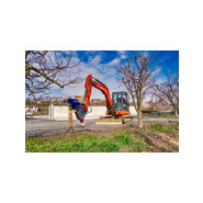 Enfonce piquet déracineur compacte, polyvalent pour agriculture, forestière et bâtiment_5