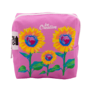 Trousse de maquillage personnalisée - forme carrée en polyester RPET 600D - impression sublimation_5