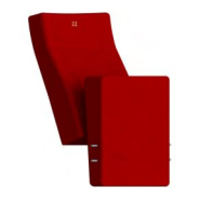 Fauteuil de conférence à piétement latéral avec accoudoir commun tout tissu pour ERP - MARIVAUX_5