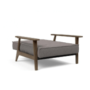 Fauteuil design convertible Splitback Frej Mixed Dance Grey - Innovation Living - Lit 90x115 cm avec accoudoirs en chêne fumé_5