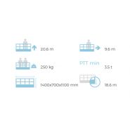 Zed 21.3 JH camion nacelle - CTE - 20,6 m - double pantographe, bras télescopique avec jib_5