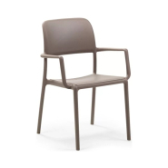 Fauteuil en résine RIVA - Stamp - Design épuré, empilable et léger pour usage extérieur_5