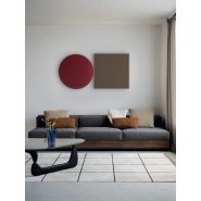 Applique ou plafonnier LED PUZZLE-MEGA - formes géométriques rondes et carrées, finitions mattes, dimensions variées_5