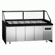 Saladette TORONTO - L2550 mm - Noire - 4 portes - 6x GN 1/1 - P900_5
