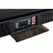 Arrière-bar une porte pivotante Série G noir 128L GL011 Polar_5
