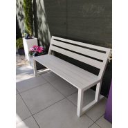 Banc MIAMI STEEL - Design urbain en acier avec finition polyester - Personnalisable