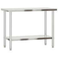 Vidaxl table de travail de cuisine 110x55x85 cm acier inoxydable 376465_5