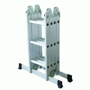 Échelle transformable multi-positions Centaure - Aluminium, plateforme 4x3, articulations automatiques, charge 150 kg_5