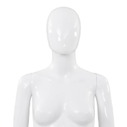 Vidaxl mannequin femme corps complet base verre blanc brillant 175 cm 142928_5