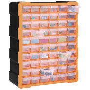 Vidaxl organisateur multi-tiroirs avec 60 tiroirs 38x16x47,5 cm 147587_5