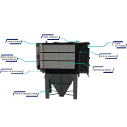 Dépoussiéreur à manches verticales ou à poches filtrantes horizontales - Separobois® M/ P_4