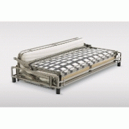 Canapé-lit 3-4 places DENSO - Ouverture Express 160x197 cm - Matelas 18 cm - Sommier à lattes RENATONISI - Tissu gris anthracite_5