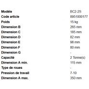 Cric bouteille BC2-2S Rodcraft - capacité 2T - levage rapide et compact_5