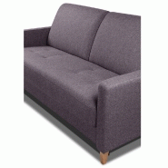 Canapé convertible OGGETTO - Matelas 16 cm - Système express - Sommier lattes 160 cm - RENATONISI - Tweed violet_5