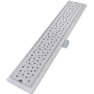 Vidaxl drain de douche linéaire 2 pcs 730 x 140 mm acier inoxydable 275967_5