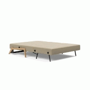 Canapé design convertible Cubed Wood 02 - Innovation Living - lit 160x200 cm - tissu Vivus Dusty Sand_5