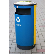 Poubelles tri sélectif en métal galvanisé - extérieur/intérieur - acier galvanisé - 9 litres_6