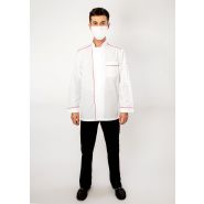 Veste de cuisine mixte - modèle Opio - col mao - personnalisable - Made in France_5