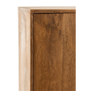 Buffet design TANY - 4 portes, 1 niche en bois de manguier - 104x158x40 cm_5
