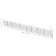 Vidaxl mur de gabion acier galvanisé 630 x 30 x 50 cm 143574_5