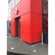 Cendrier collecteur d'extérieur sur pied anti-pluie Melbourne Eco - inoxydable, grande capacité, robuste et design_5