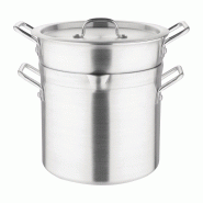 Marmite bain marie aluminium 10L | Vogue - K645_5