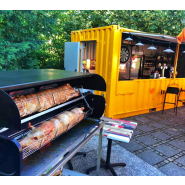 Tournebroche mechoui à gaz module , sur remorque ou sur chariot - mobigrill_5