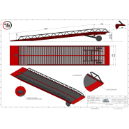 Rampe de quai mobile AZ RAMP EASY XL BCH - utilisation sur sol meuble ou non fini - 6 à 20T - pente longue 10m_5