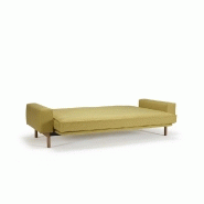 Innovation Living - Canapé design multifonction Mimer convertible lit 140x200cm - Tissu Soft Mustard Flower_5