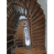 Monte-escalier double-rail pour escaliers courbes ou droits, utilisable en intérieur ou extérieur - Handicare_5