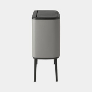 Poubelle tri sélectif Bo Touch Bin - 11 + 23 litres - Mineral Concrete Grey - Brabantia, 34L, 2 compartiments_5