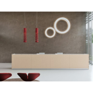 Banque d'accueil éclairée au design moderne et épuré - DV703 QUBO - Conception modulaire avec éclairage LED intégré_5