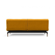 Canapé-lit convertible Innovation Living Splitback Styletto - 115x210 cm - Pieds noyer - Tissu Elegance Burned Curry_5