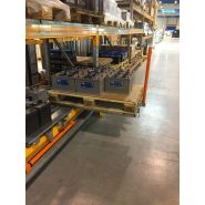 Tiroir à palette sur lisses basses de rayonnage - ouverture télescopique - STOCK3P - charge jusqu'à 900 kg_6