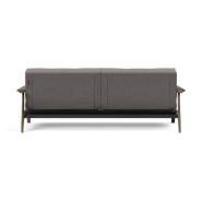 Innovation Living - Canapé lit design Splitback Frej convertible 115x210 cm - Chêne fumé et tissu Mixed Dance Grey_5