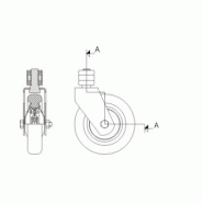 Chariot plateforme à 2 dossiers - monobloc pour ateliers, entrepôts et magasins - capacité jusqu'à 600 kg_5