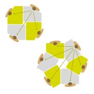 Table scolaire modulable EWT.5-79 – Table pentagonale pour classe flexible – Plateau particules fines_5