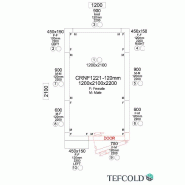Chambre froide négative 3,5 m3 (1200 x 2100 x 2200 m) avec monobloc de paroi_5